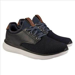 SKECHERS Men Slip On Sneakers --Navy/Black